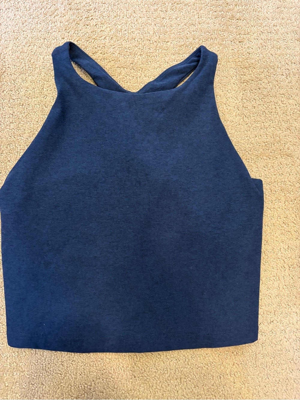 Beyond Yoga Deep Navy Cropped Racerback Tank
